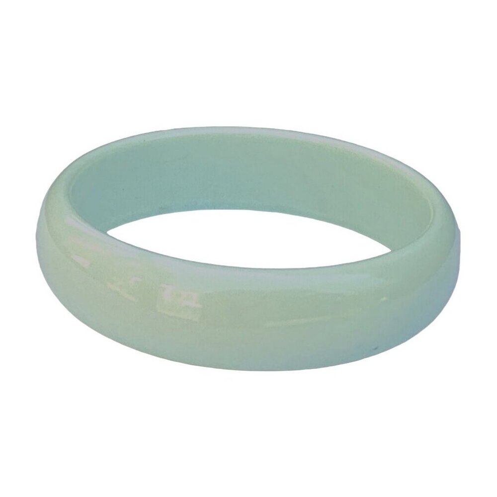 Vintage Pastel Green Lucite Bangle Bracelet Minimalist Color Pop Seafoam Mint - Picture 5 of 6